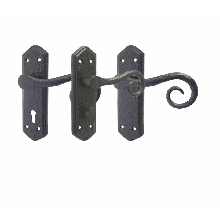 FRELAN ROYAL CURLY DOOR HANDLES BLACK