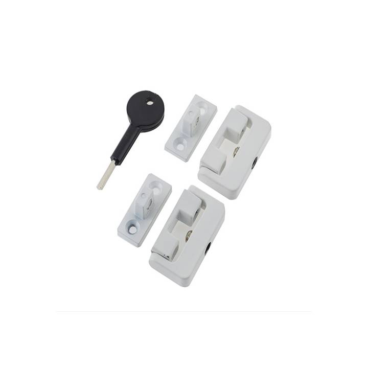 FRELAN WINDOW LOCK WHITE PK.2 LOCKS & 1 KEY