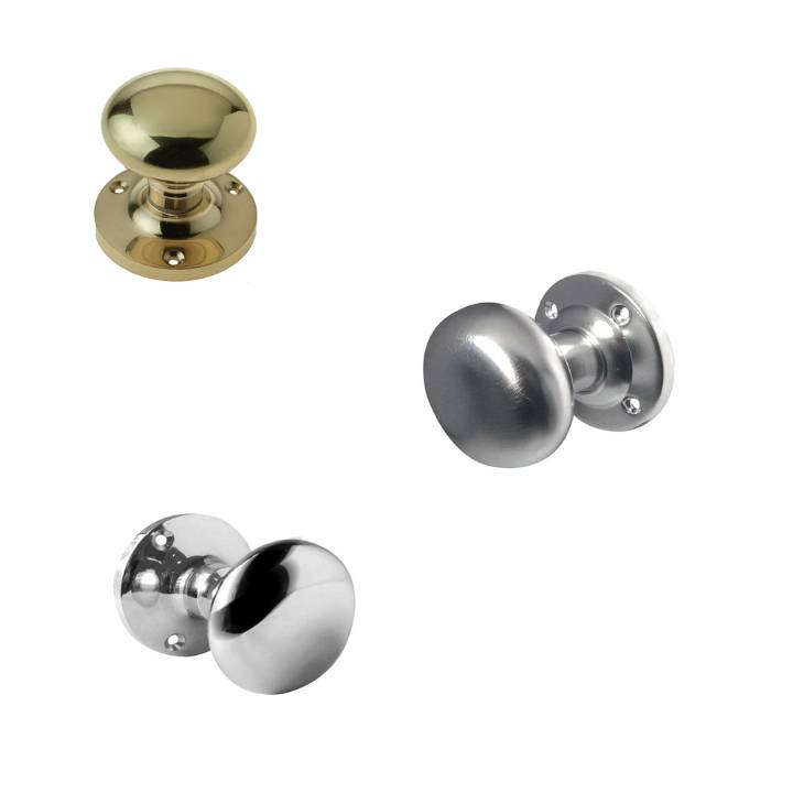 FRELAN MUSHROOM MORTICE KNOB SET