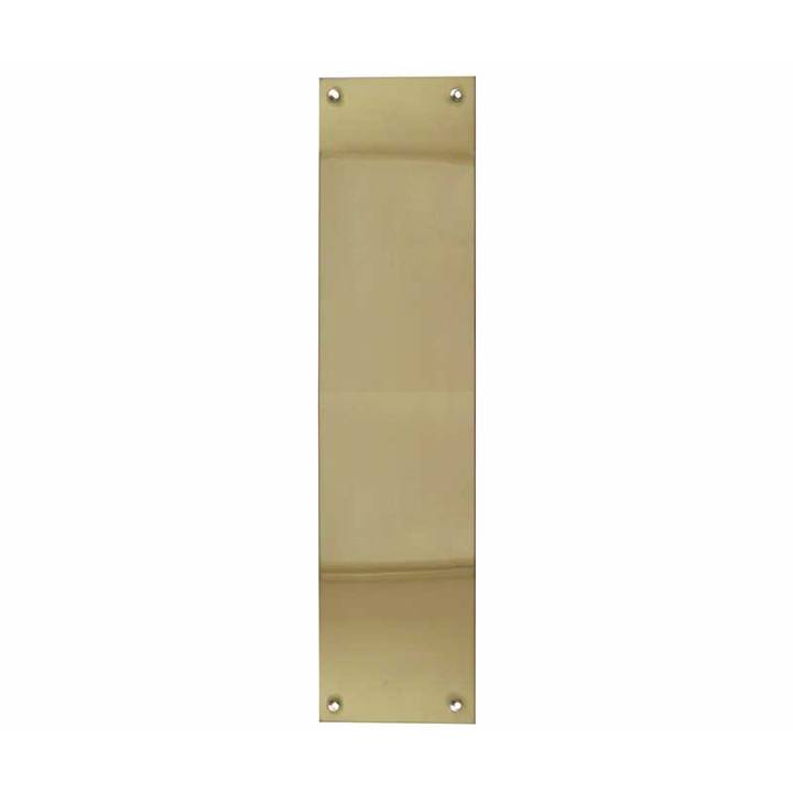 FRELAN FINGER PLATE 305 X 75MM BRASS