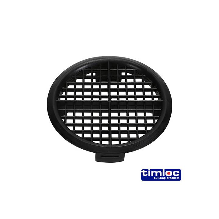 TIMLOC PUSH IN SOFFIT VENT BLACK PK.10