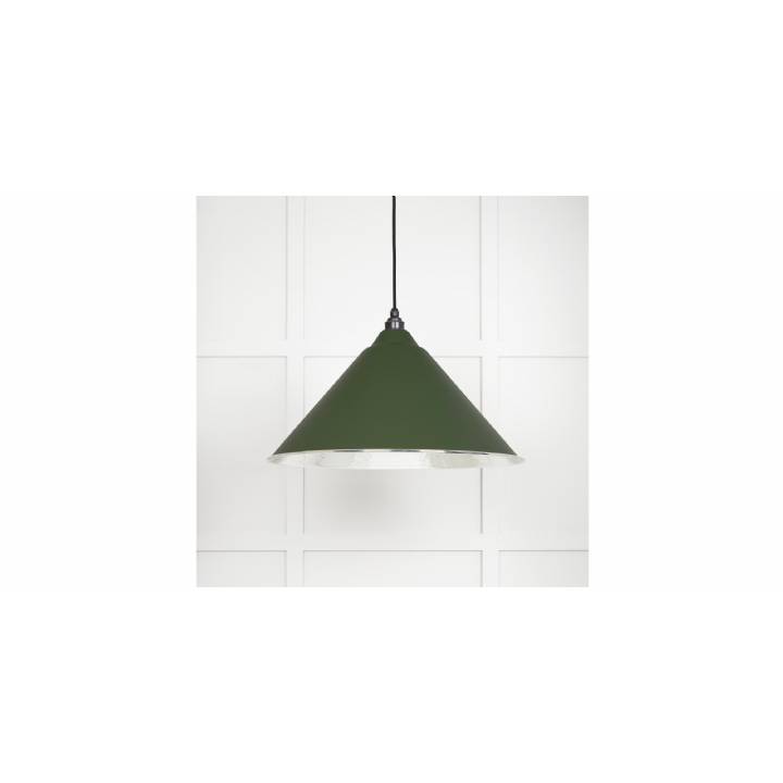 Hammered Nickel Hockley Pendant in Heath