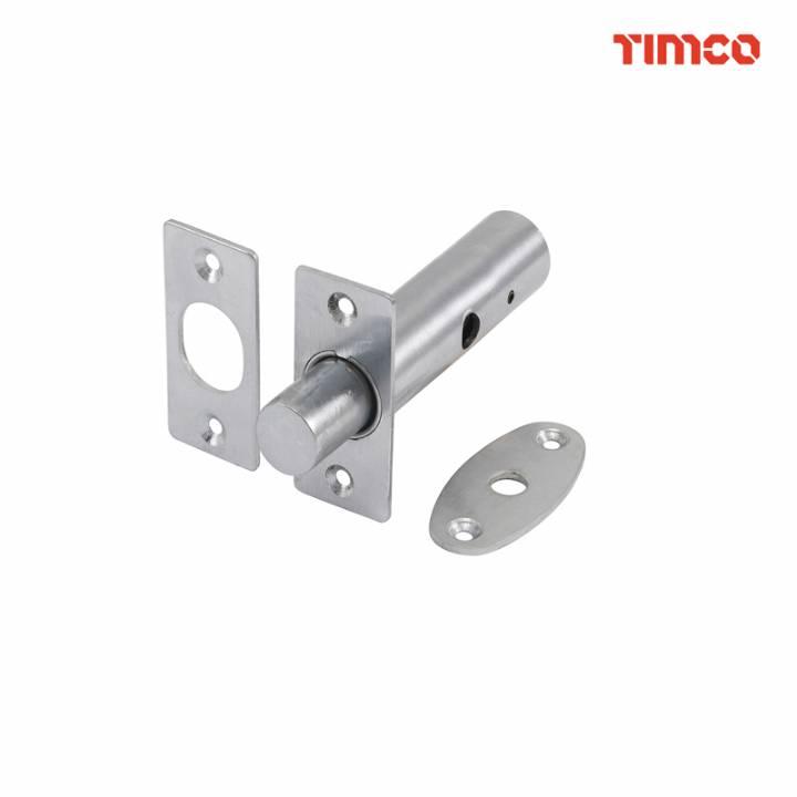 TIMCO RACK BOLT / KEY SATIN CHROME