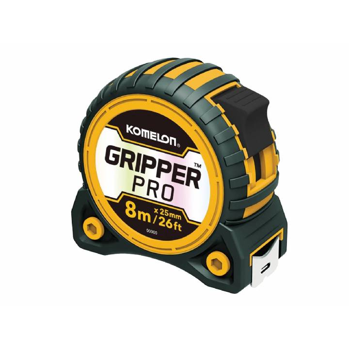 KOMELON 8M X 25MM TAPE MEASURE GRIPPER PRO
