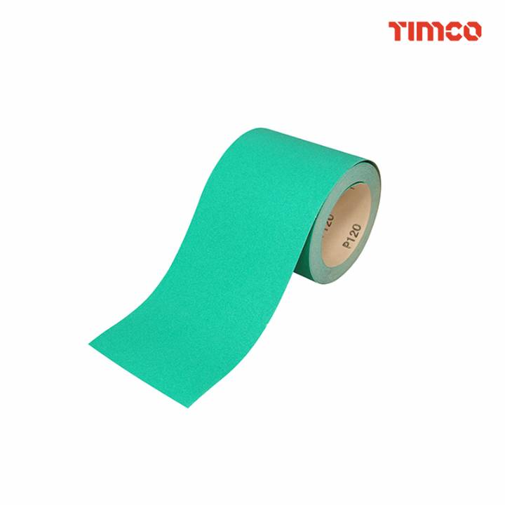 TIMCO SANDPAPER ROLL GREEN 115mm x 10M