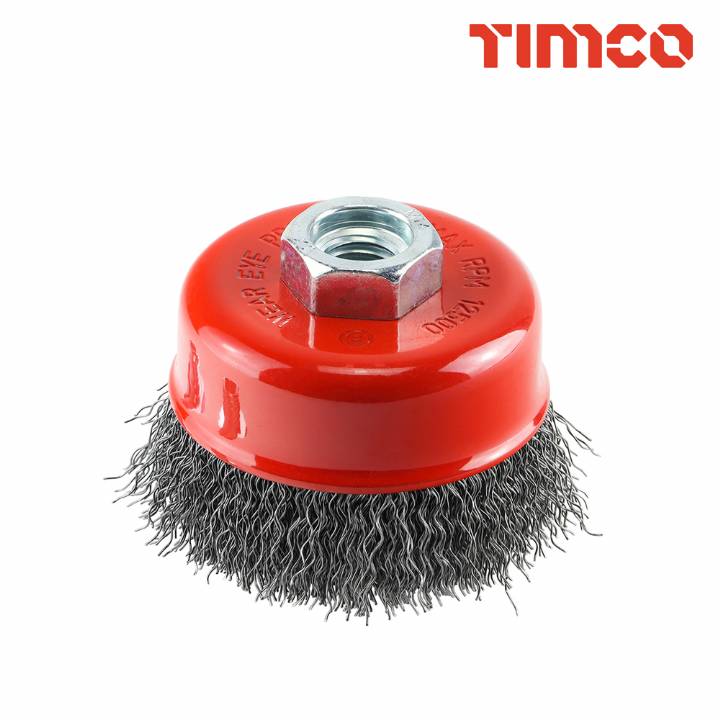 TIMCO STEEL WIRE CUP BRUSH 75MM