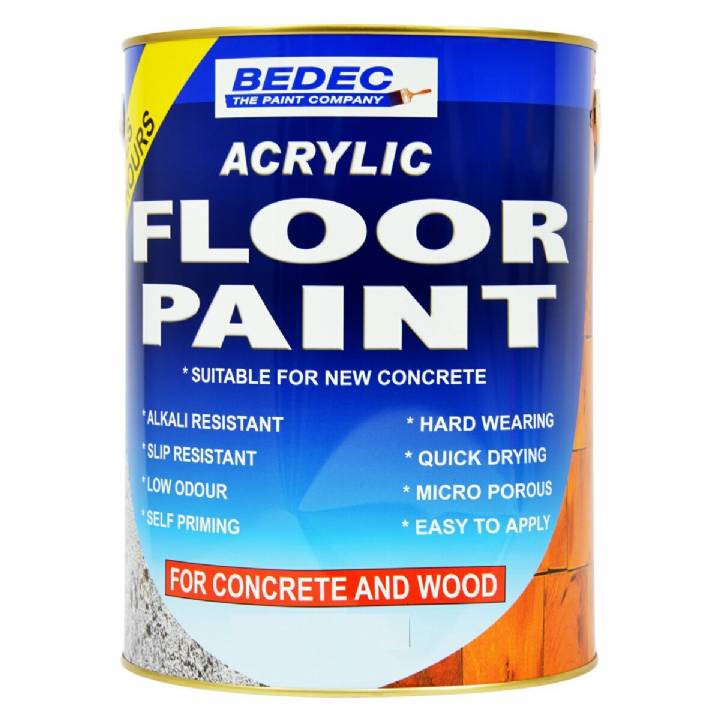 BEDEC ACRYLIC FLOOR PAINT BATTLESHIP GREY