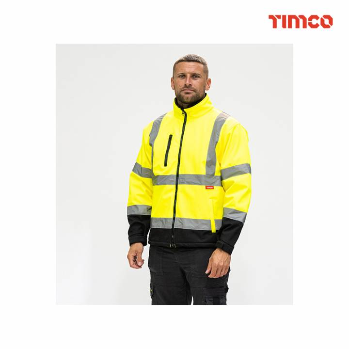 TIMCO Hi-Visibility Softshell Jacket - Yellow
