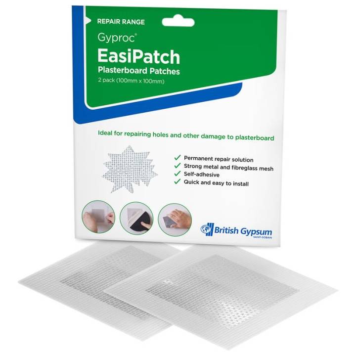 GYPROC REPAIR PATCH 100MM X  100MM  PK.2