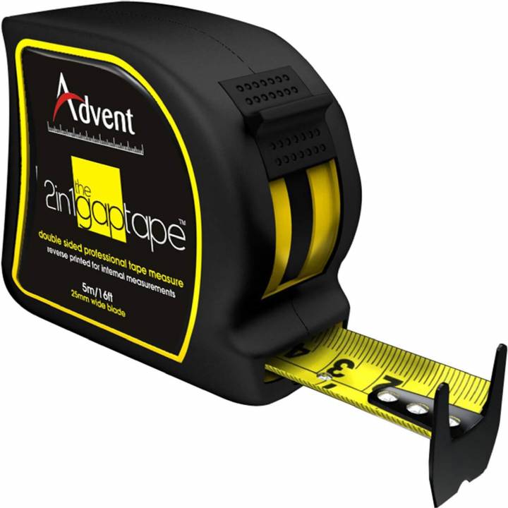 ADVENT 2-In-1 DOUBLE SIDED GAP POCKET TAPE 5m/16ft (WIDTH 25mm)