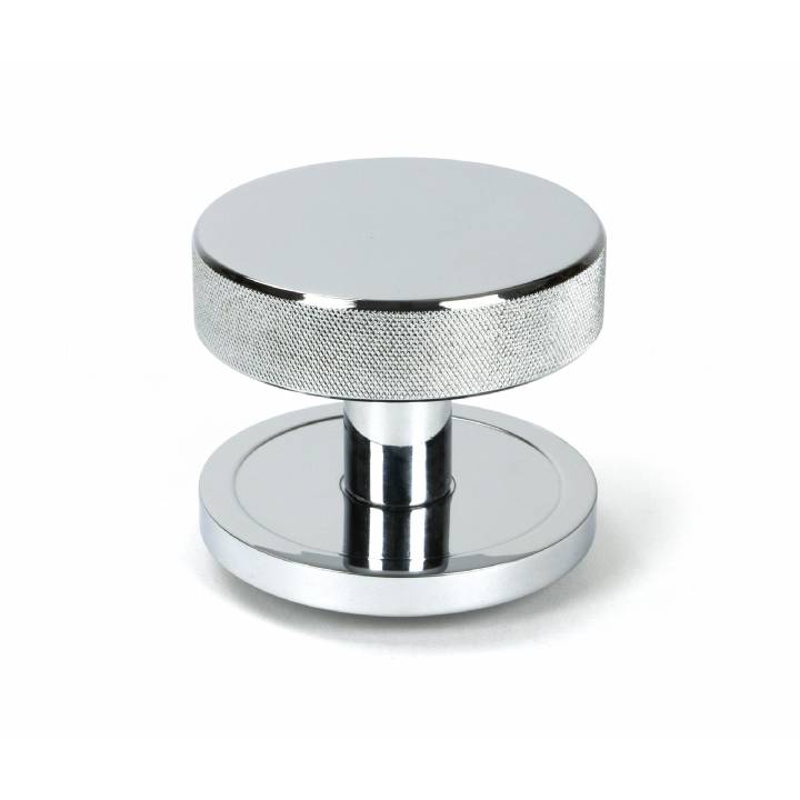 Polished Chrome Brompton Centre Door Knob (Plain)