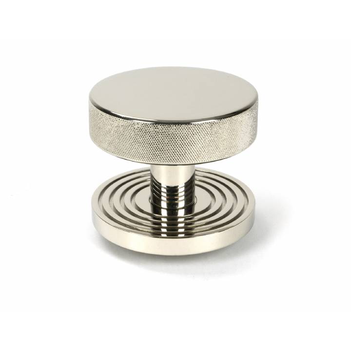 Polished Nickel Brompton Centre Door Knob (Beehive)