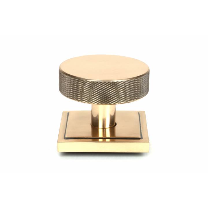 Polished Bronze Brompton Centre Door Knob (Square)