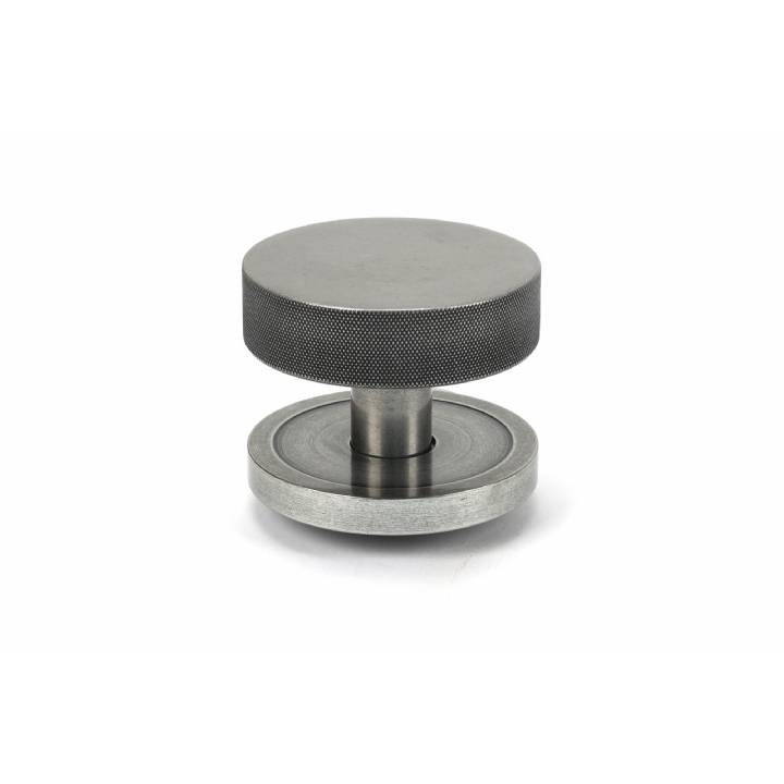 Pewter Brompton Centre Door Knob (Plain)