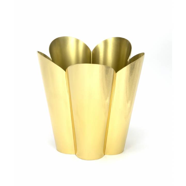 Smooth Brass Flora Pot - Large