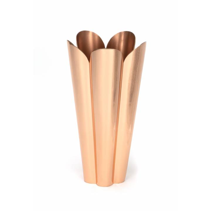 Smooth Copper Flora Vase