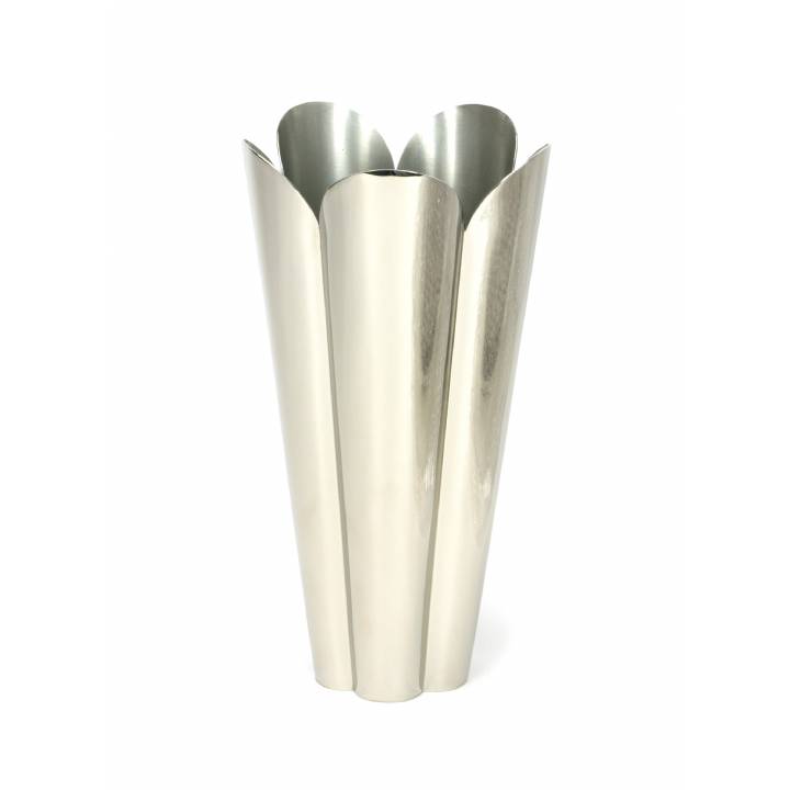 Smooth Nickel Flora Vase