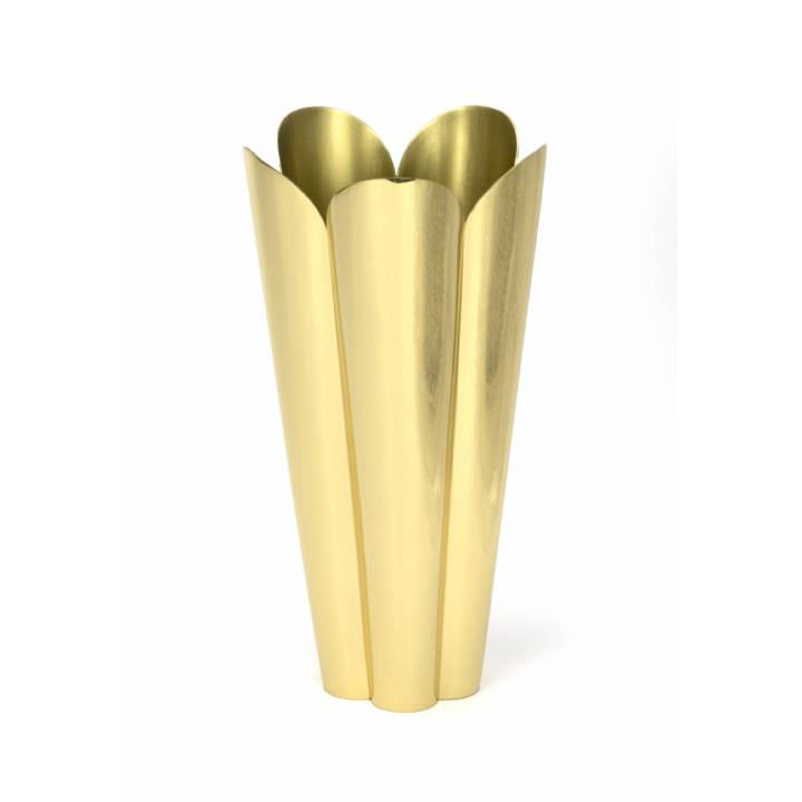 Smooth Brass Flora Vase