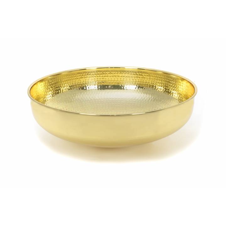 Hammered Brass Round Sink
