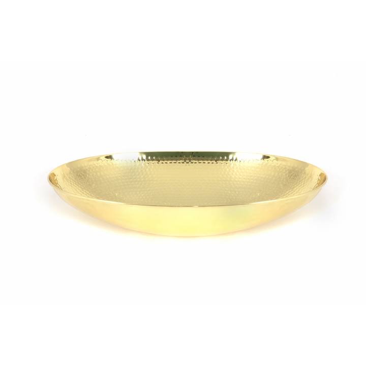 Hammered Brass Oval Sink