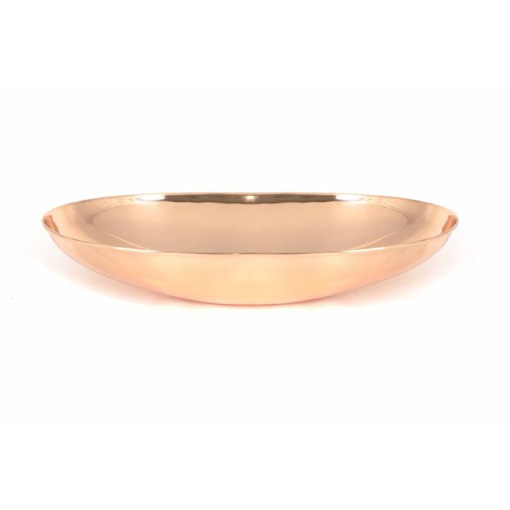 Smooth Copper Oval Sink