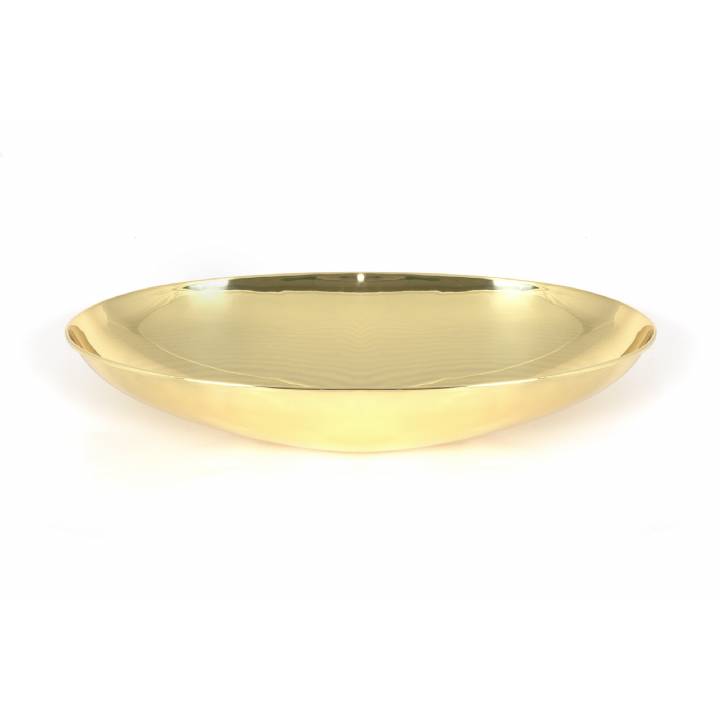 Smooth Brass Oval Sink