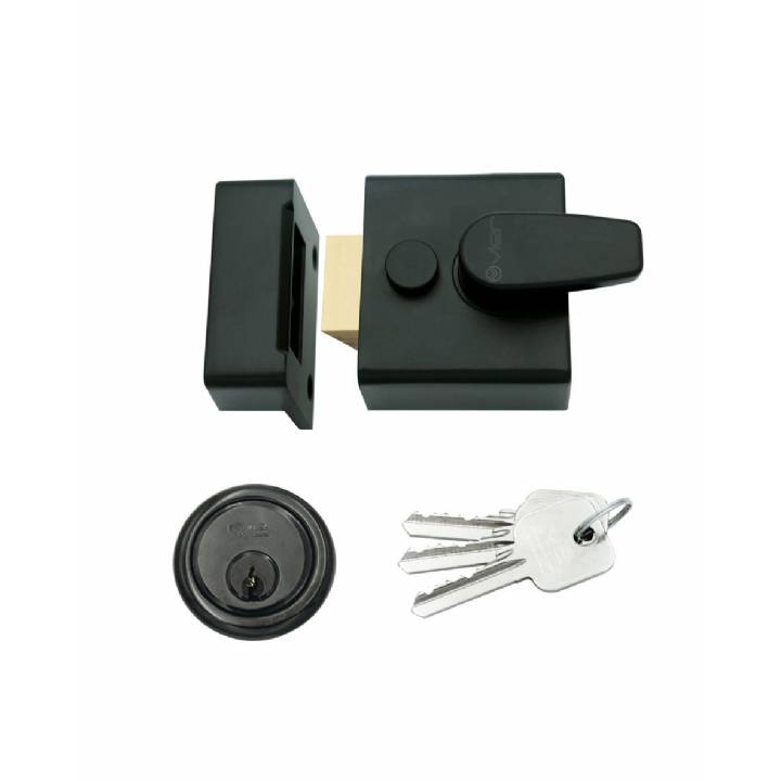 ZOO NARROW NIGHTLATCH - 40mm BLACK