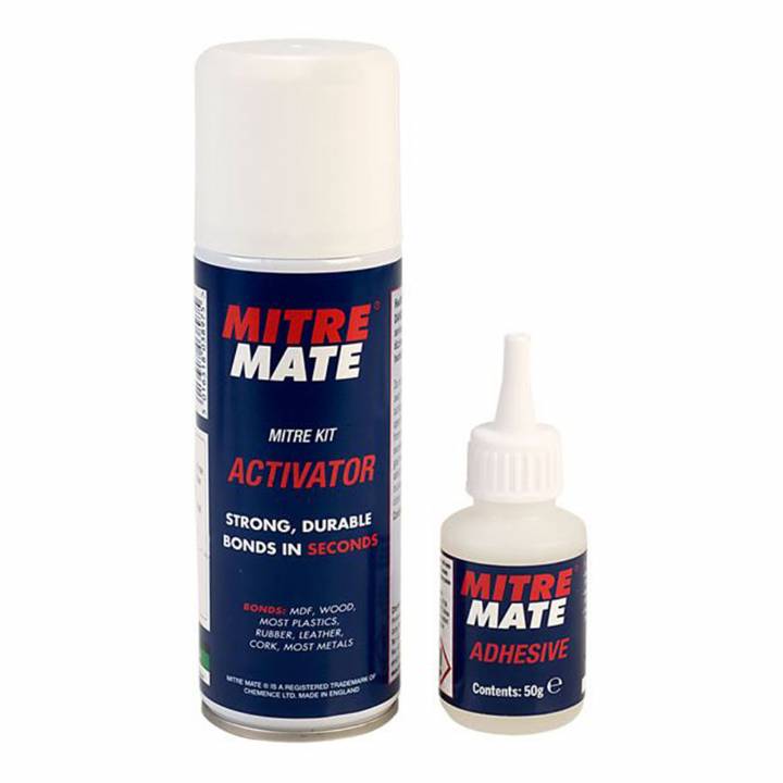 MITRE MATE TWIN PACK GLUE & AEROSOL