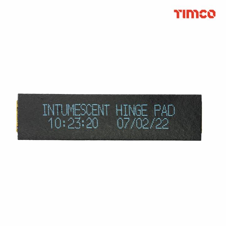 TIMCO INTUMESCENT HINGE PADS 75X18MM PK 6