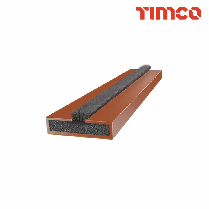 INTUMESCENT FIRE/SMOKE STRIP 15MM BROWN 1050mm x 5pk