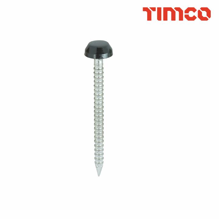 POLY TOP PINS 40MM ANTHRACITE GREY/250