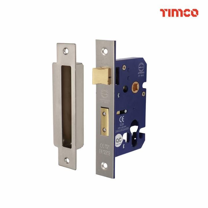 TIMCO EURO SASHLOCK 66mm SATIN NICKEL