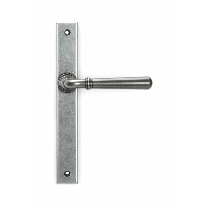 Pewter Newbury Slimline Lever Espag. Latch Set