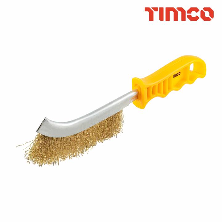 TIMCO WIRE HAND BRUSH BRASS 255mm