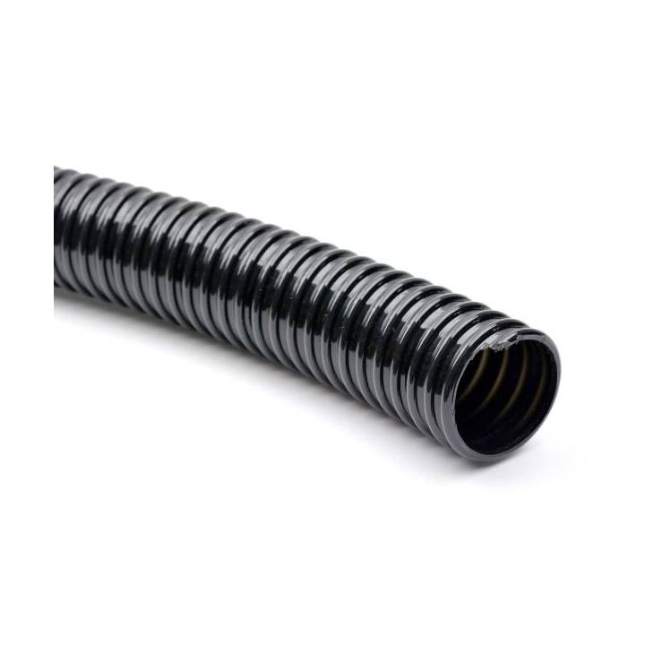 AQUATIC REINFORCED HOSE RIBBED 25mm BLACK