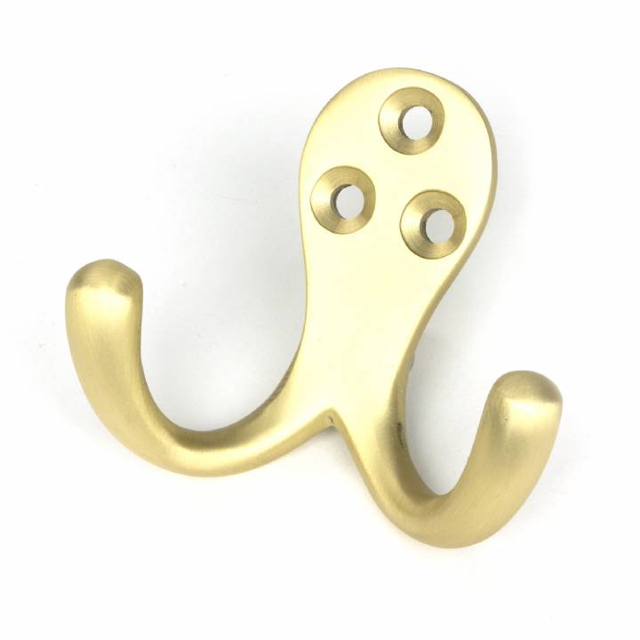 Satin Brass Celtic Double Robe Hook