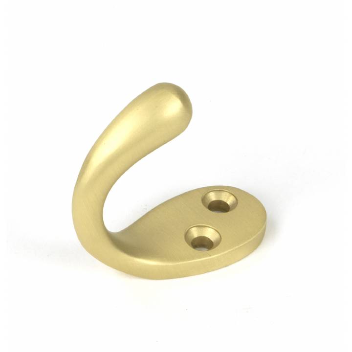 Satin Brass Celtic Single Robe Hook