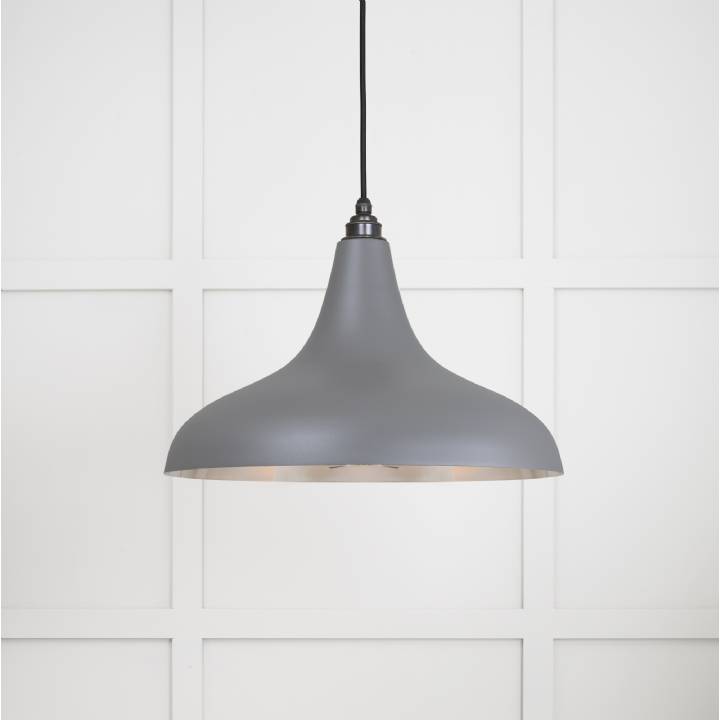 Smooth Nickel Frankley Pendant in Bluff