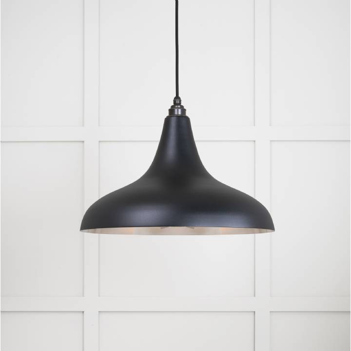 Smooth Nickel Frankley Pendant in Elan Black