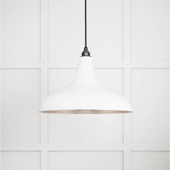 Smooth Nickel Frankley Pendant in Flock