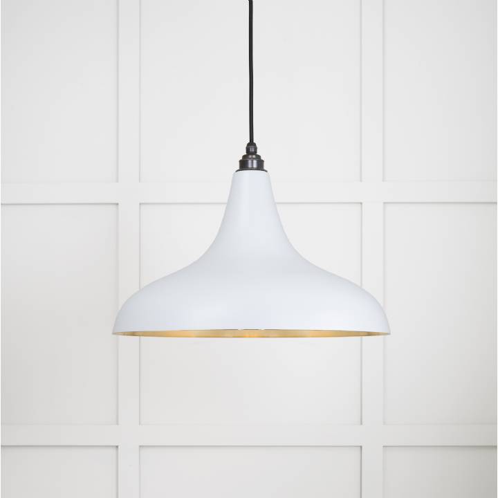 Smooth Brass Frankley Pendant in Birch