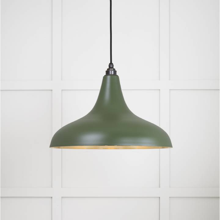 Smooth Brass Frankley Pendant in Heath