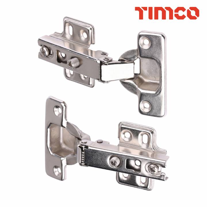 TIMCO CABINET HINGES 90° NICKLE 2 PK