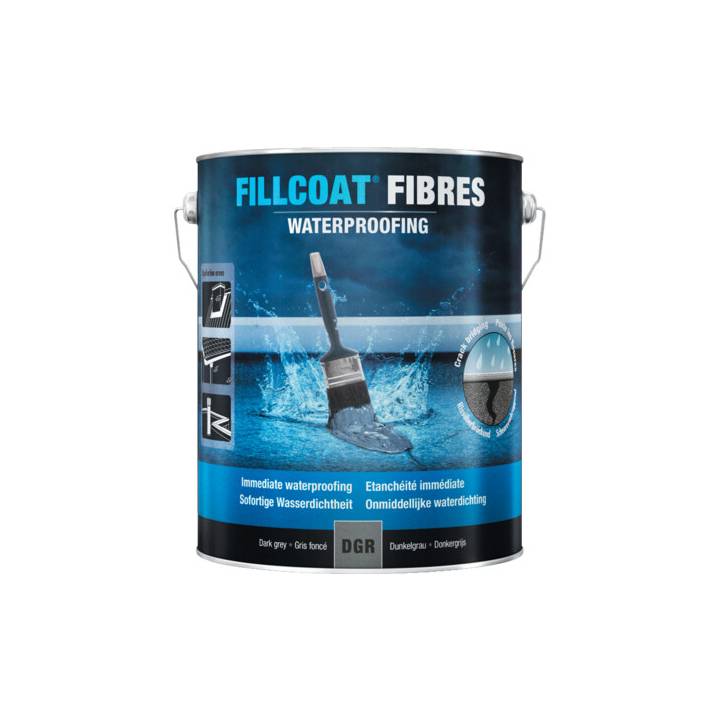 RUSTOLEUM FILLCOAT FIBRES DARK GREY 5LT