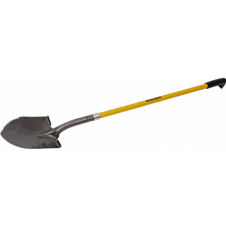 ROUGHNECK LONG HANDLED ROUND SHOVEL