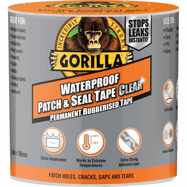 GORILLA WATERPROOF PATCH & SEAL TAPE CLEAR