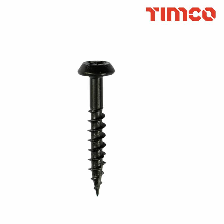 TIMCO RAINWATER SCREW 5X25 BLACK BOX (400)