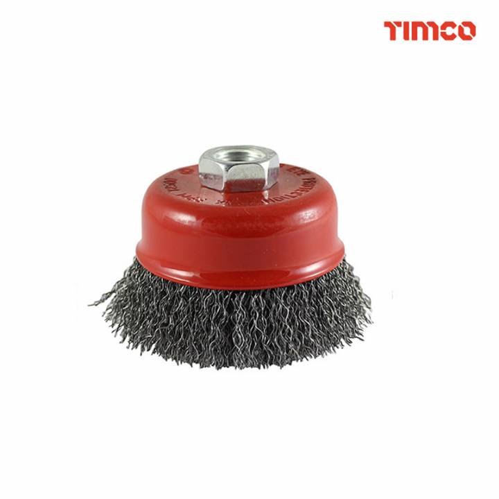 ADDAX DRILL CUP BRUSH CRIMPED 50MM
