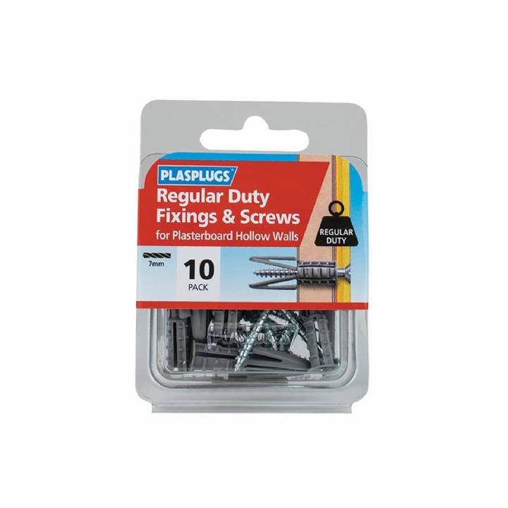 PLASPLUGS PLASTERBOARD FIXINGS (10)