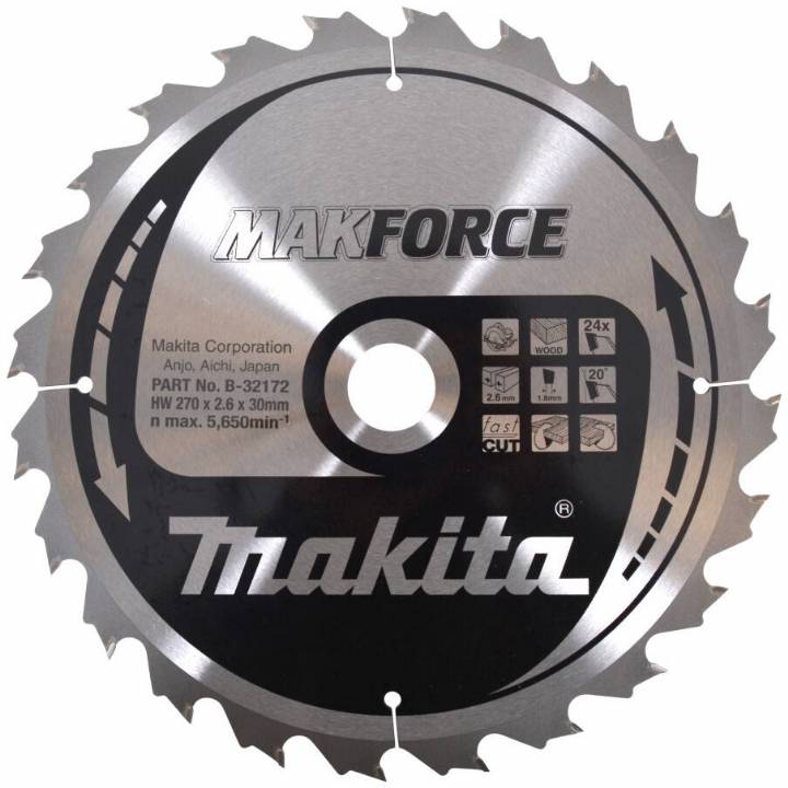MAKITA SAW BLADE 270MM X 30MM X 24T